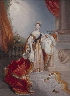 Edward Alfred Chalon Portrait of Queen Victoria on the occasion of her speech at the House of Lords where she prorogated the Parliament of the United Kingdom in July 1837 China oil painting art